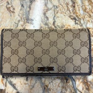 Gucci Brown and Tan Wallet